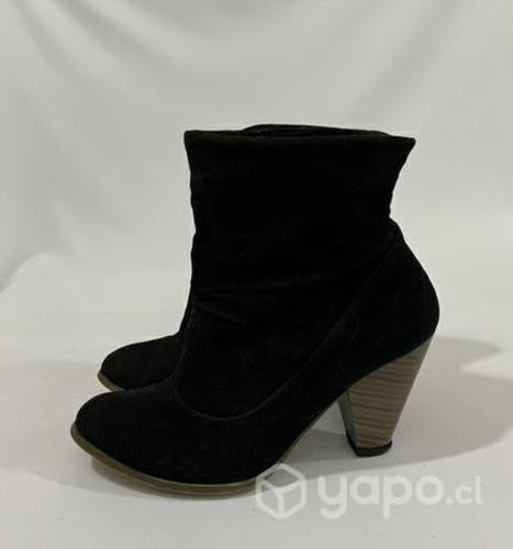 Botín 100% Tela Texano Marca Index N*37 Negro