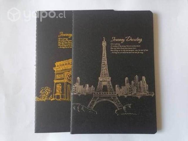 Libreta de hojas negras