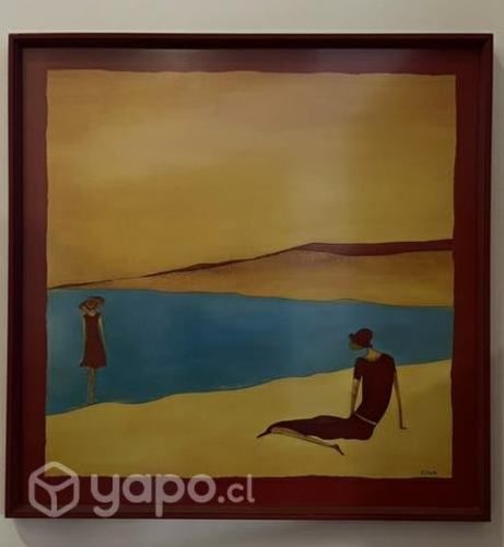 Cuadro litografía madre -hija