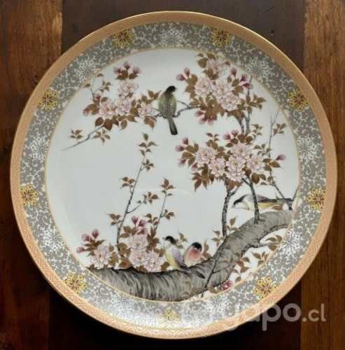 Plato de colección. Porcelana japonesa, Anglex