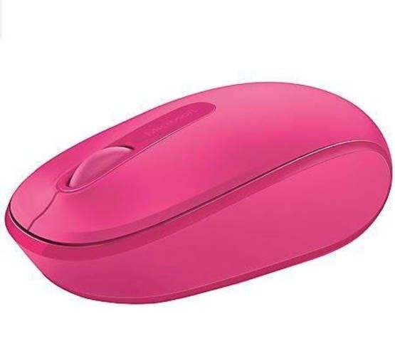 Mouse inalambrico usb, rosado, microsoft 1850