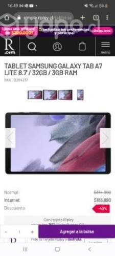 Venta tablet