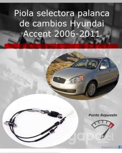 Piola selectora palanca cambios Accent 2006-11