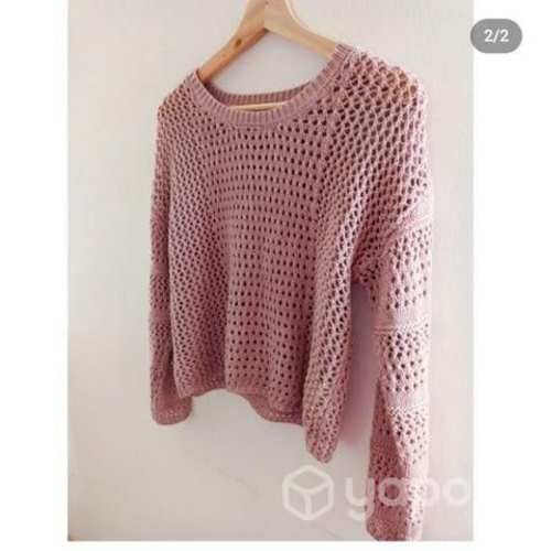 Chaleco hilo palo Rosa, talla S