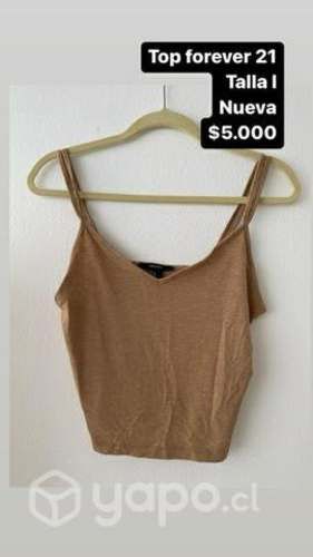 Top café Forever 21 nuevo