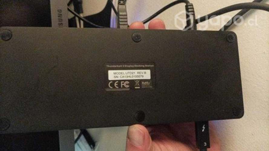 Docking thunderbolt 3 dual 4k 60hz 10 puertos
