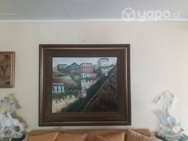 Gran obra cerro artillería óleo