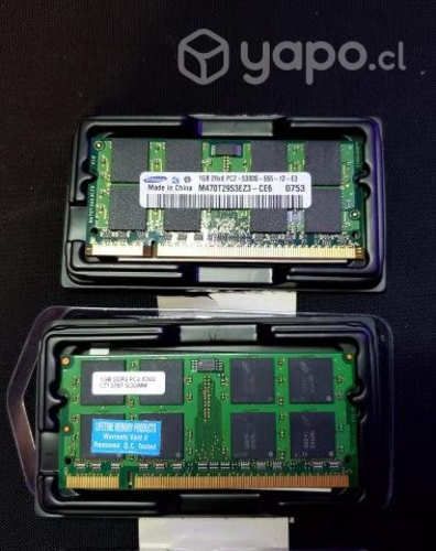 Memorias RAM DDR2 1gb SO-DIMM