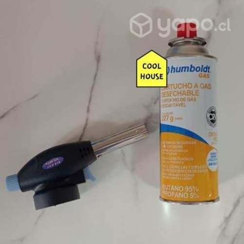 Soplete ideal para cocina incluye cilindro de gas