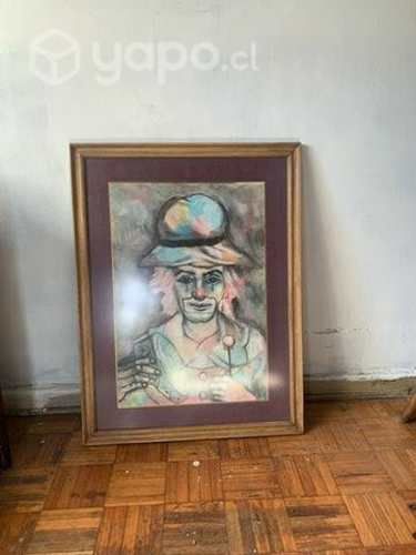 Cuadro Payaso enmarcado