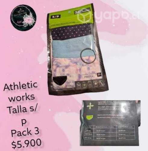 Pack 3 calzones deportivos talla S/P