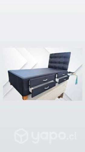 Camas a elección con 4 a 8 cajones, modelos variad