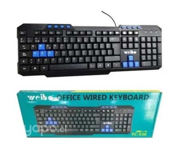 Teclado Officce Ejecutivo USB Weibo WB-536