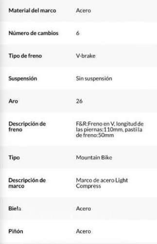 Bicicleta aro 26 scoop