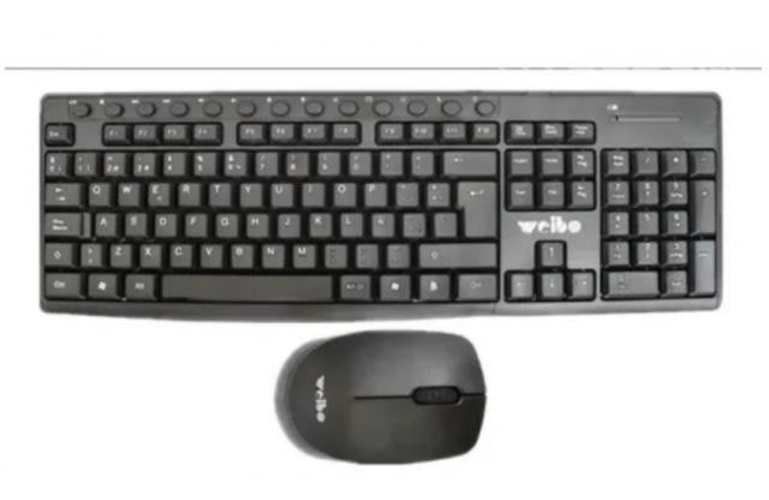 Set Teclado + Mouse Ejecutivo Inalambrico Weibo WB