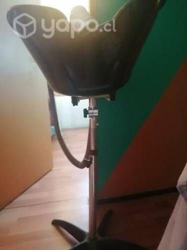 Lavapelos portátil y silla