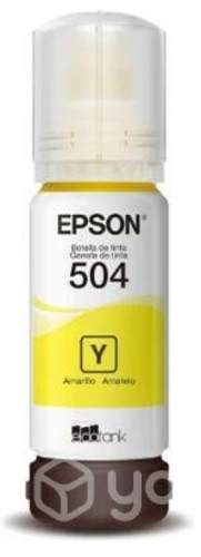 Tinta Original Epson T504 Cyan y Yellow