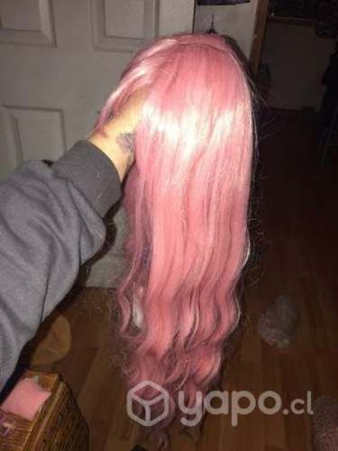 Peluca rosa