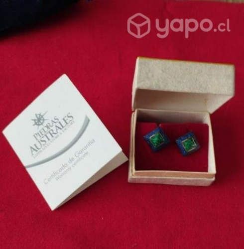 Aros de cobre y lapizlázuli