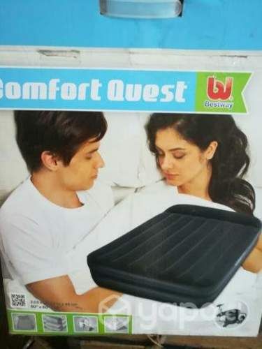 Colchón inflable 2 plazas con motor de inflado