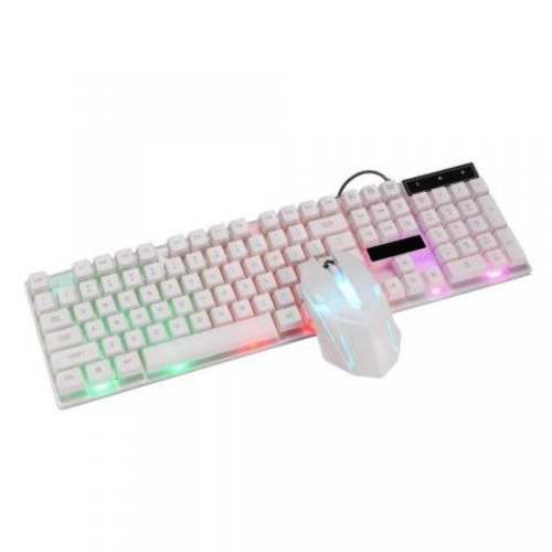 Teclado + Mouse White Gamer AOAS