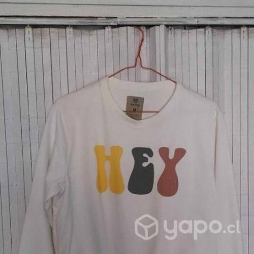 Polerón Blanco Tennis Talla M Nuevo