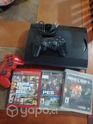 Play 3 + juegos -Minecraft -GTA5 -PES17