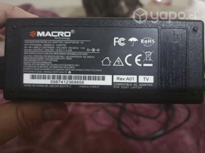 Cargador Notebook Sony Vaio