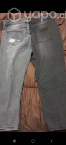 Jeans bicolor y azul