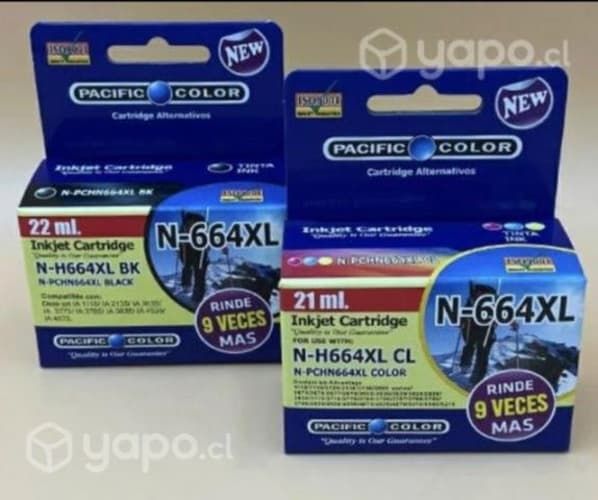 664XL Pack 2 cartuchos, 1 negro y 1 color