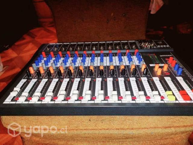 Ammoon 120s-usb 12 Canales Mic Line Mezclador