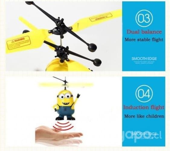 Mini Dron Helicoptero Minions Control x Inducción