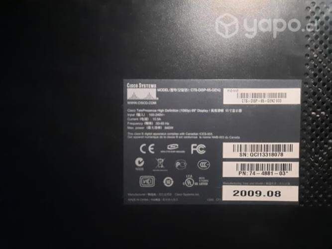 Monitor Cisco hd 65"