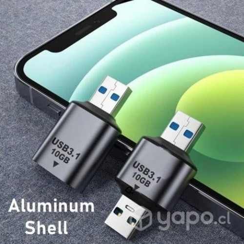 Adaptador Tipo C a USB 3.0 Resistente Metal Alumin