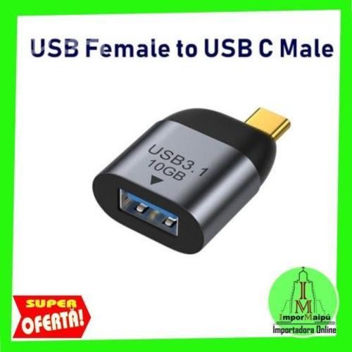 Adaptador Tipo C a USB 3.0 Resistente Metal Alumin