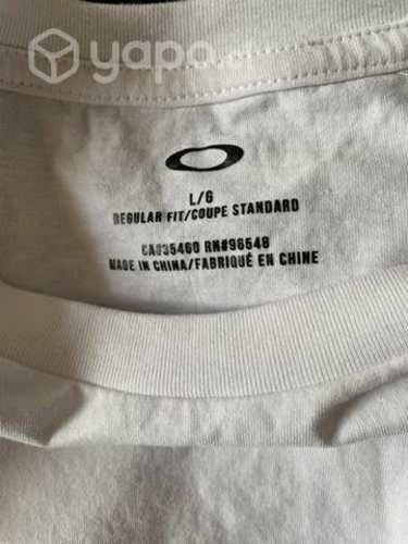 Polera Oakley Blanca Nueva
