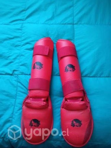 Canilleras karate, kick boxing o taekwondo