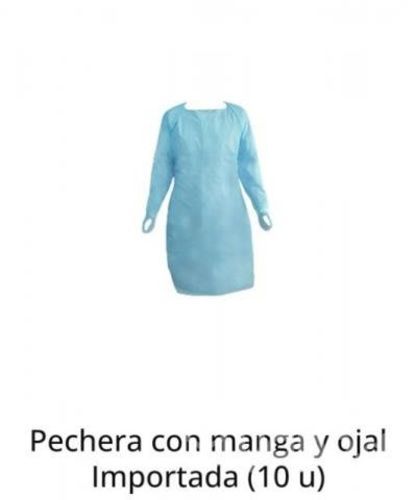 Pecheras plasticas con mangas y ojal para pulgar