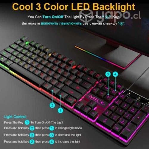 Teclado + Mouse Red Gamer IMICE AN300