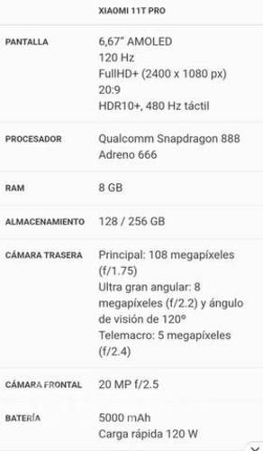 Xiaomi 11T Pro 256 gb