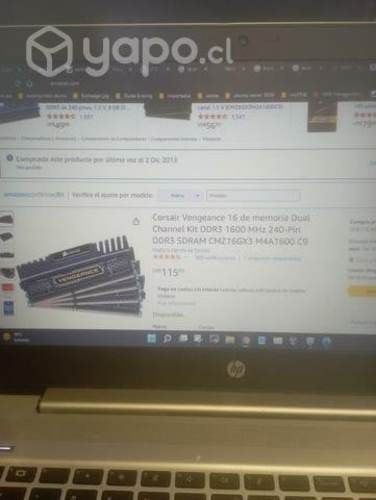 Memorias Ram Gamer Corsair venganse 16Gb