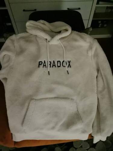 Poleron OPPosite talla L unisex Paradox blanco