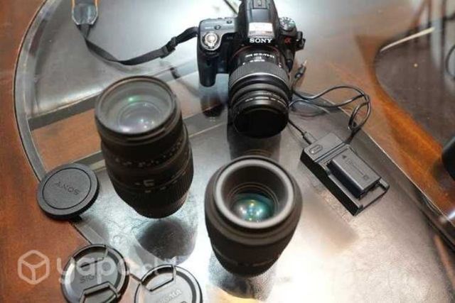 Sony a33 + lentes + bolso