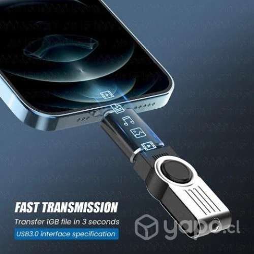 Adaptador para Iphone Lightning A USB 3.0 OTG de 8