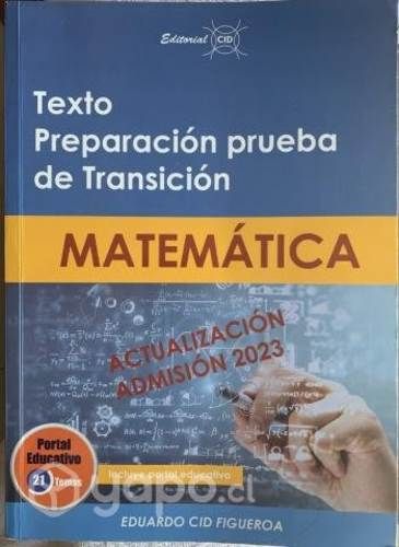 libro Matemática Texto Preparación Prueba