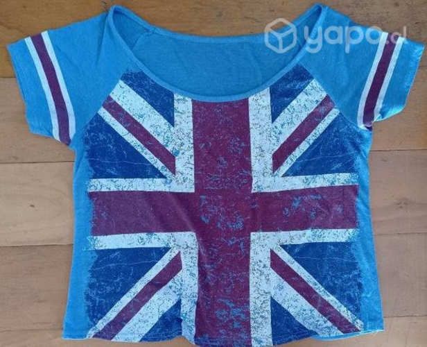 Polera con bandera de UK
