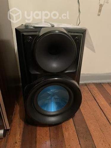 Equipo sonido LG + mesa portable