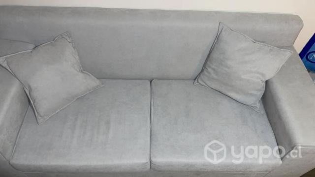 Sofá/sillón sueco tela gris
