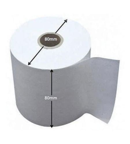 10 Rollos Papel Térmico De 80mm X 80 Mm Boleta
