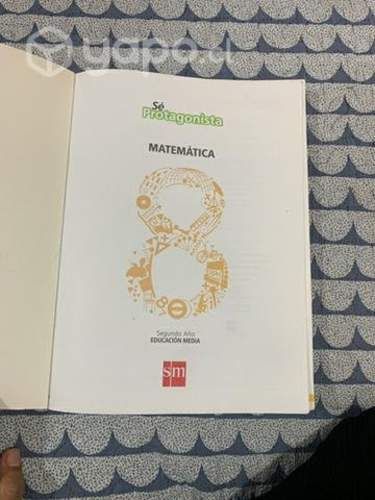 Libro matematica se protagonista SM 8 Basico